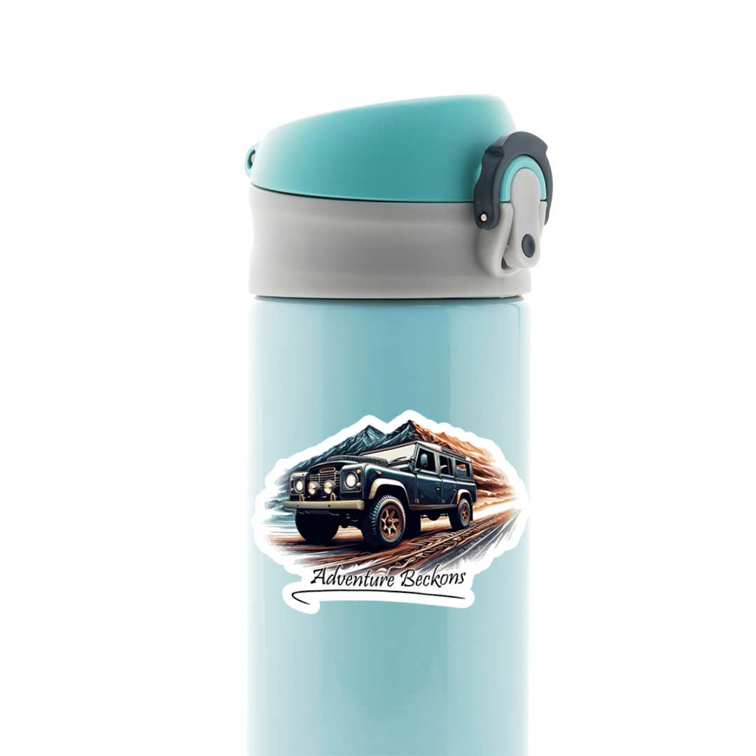 Defender Adventure Beckons Cars & Bikes Stickers