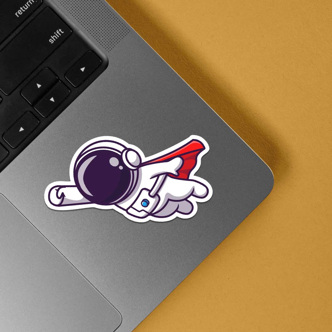 Superhero Astronaut Casual Stickers