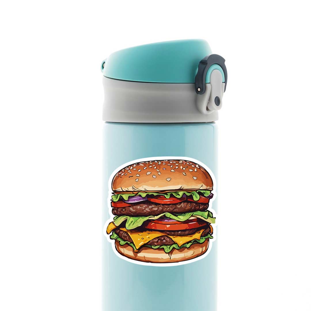 Yummy Burger Casual Stickers
