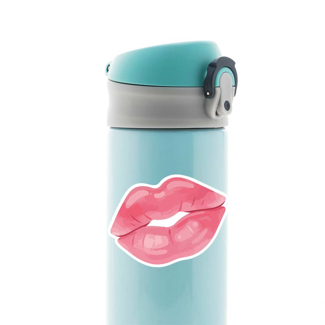 Pink Lip Casual Stickers