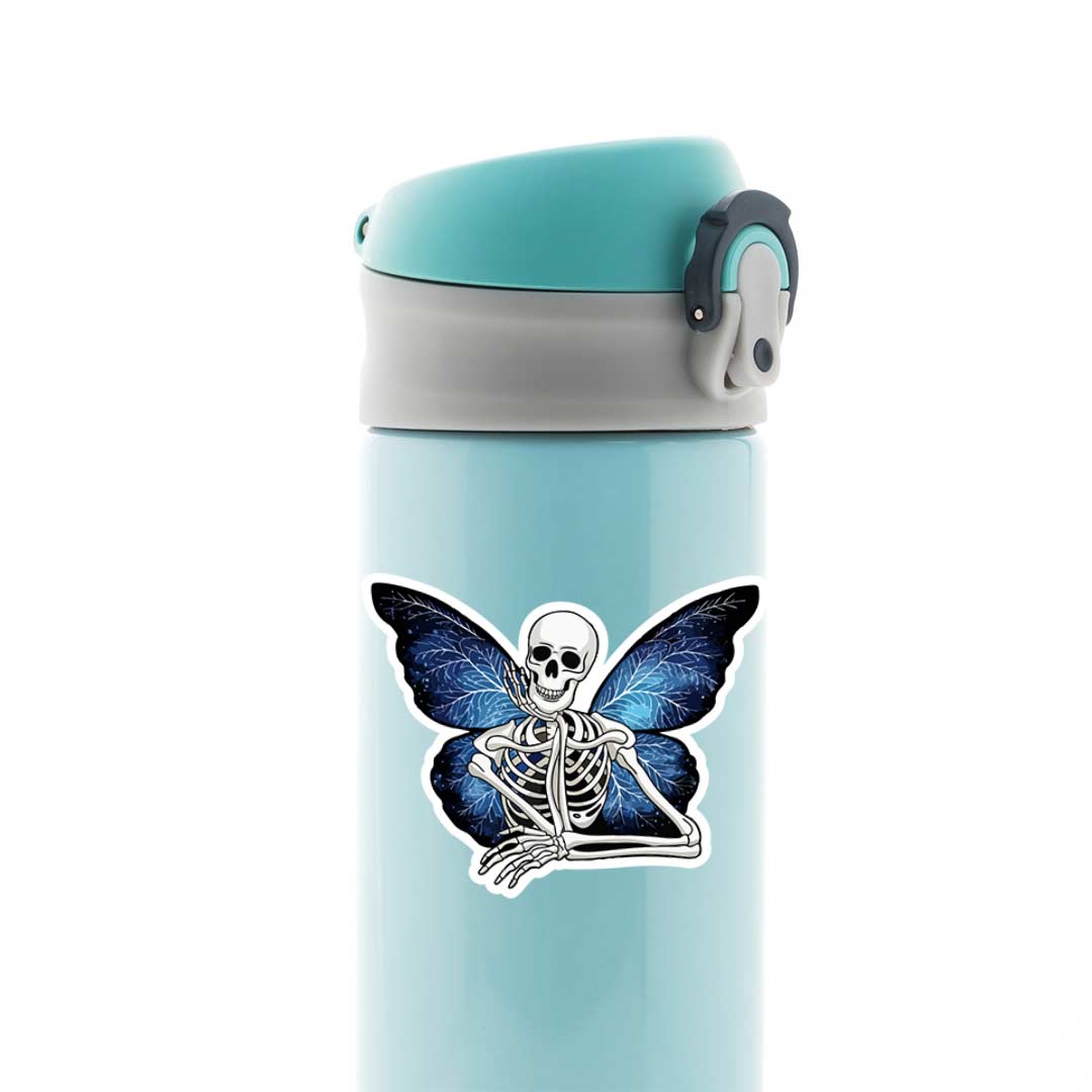 Skeleton Butterfly Casual Stickers