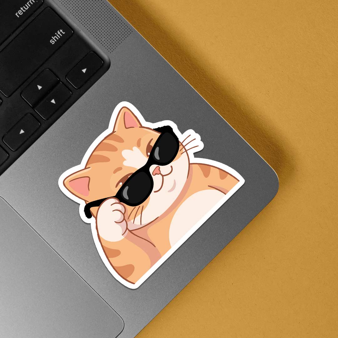 Cool Cat Casual Stickers