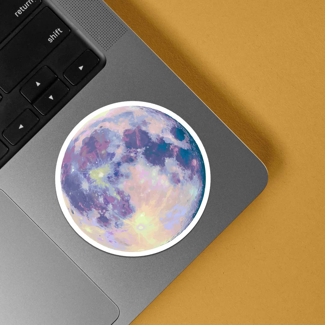 Galactic Moon Casual Stickers