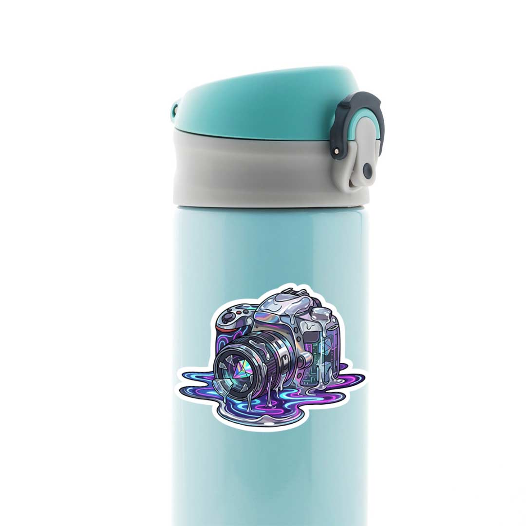 Melting Tech Camera Casual Stickers