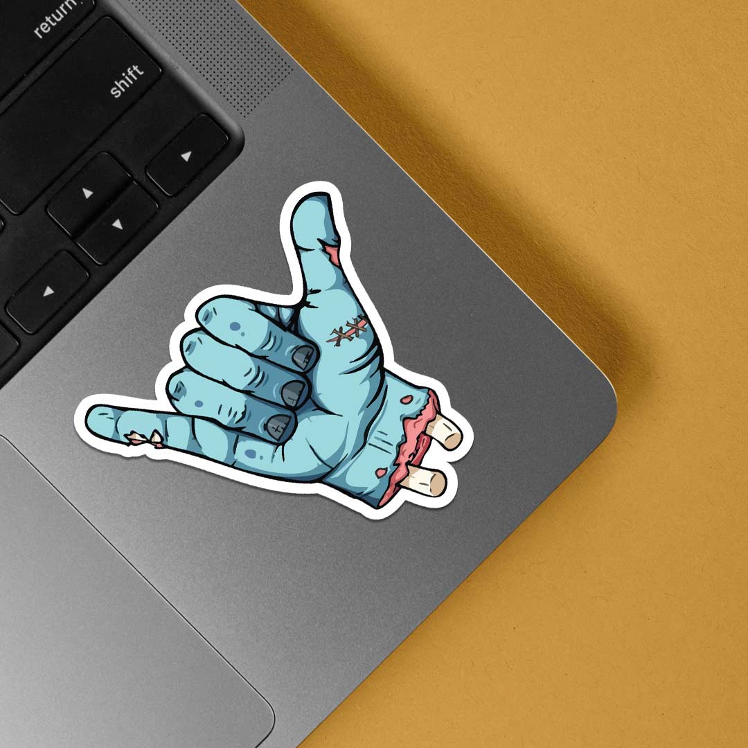 Zombie Shaka Casual Stickers