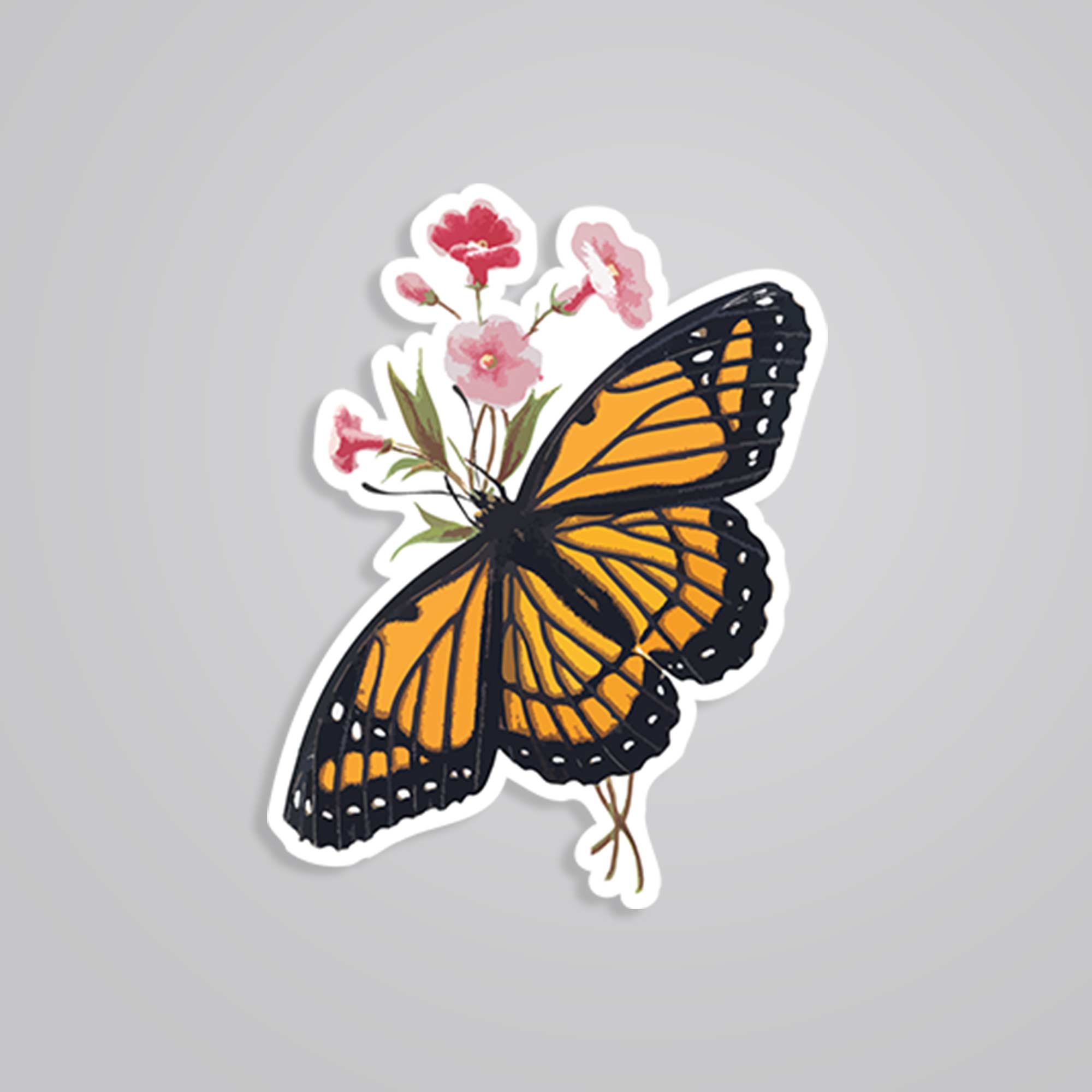 Monarch Majesty Butterfly Casual Stickers