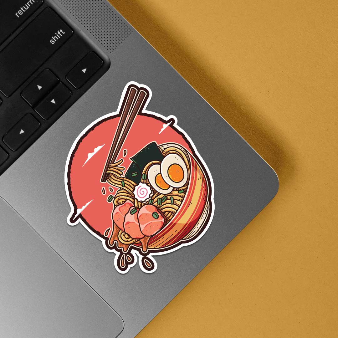 Ramen Sunrise Casual Stickers