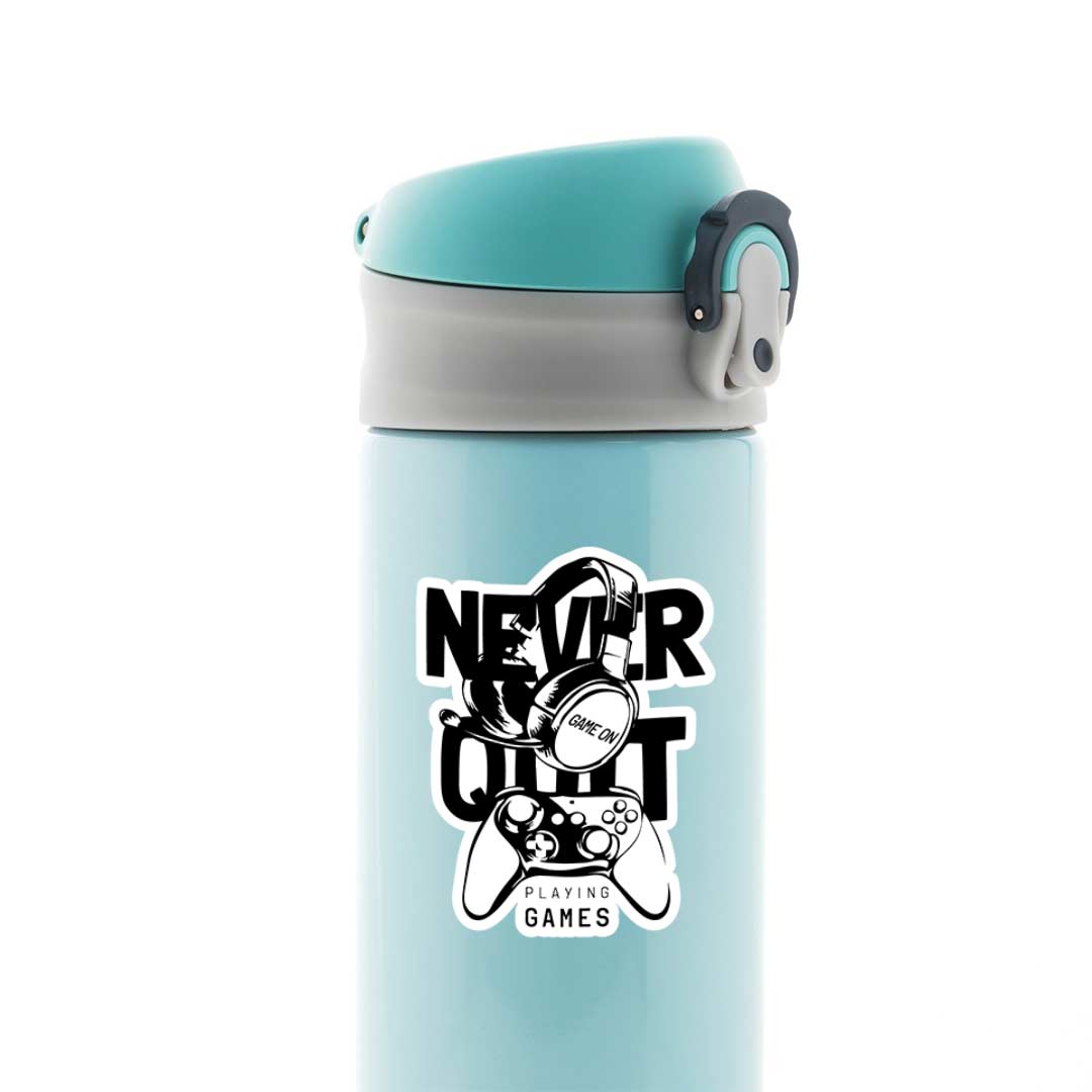 Never Quit Gaming Stickers