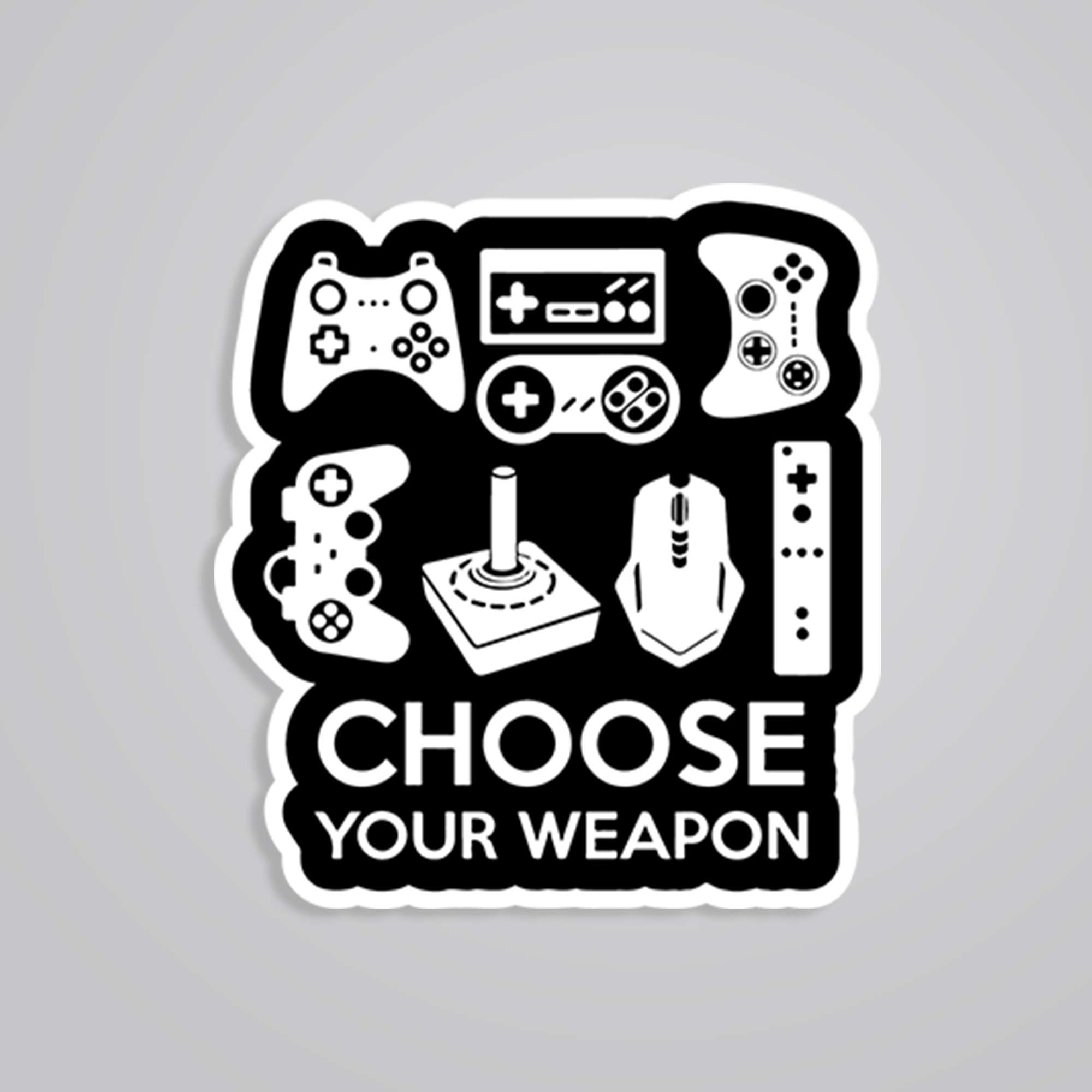 Fomo Store Stickers Gaming Choose your weapon
