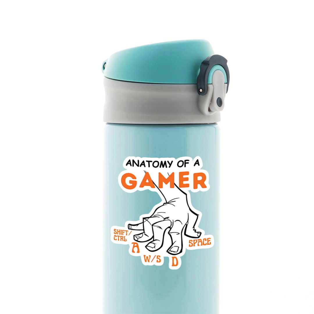 Anatomy of a gamer Gaming Stickers