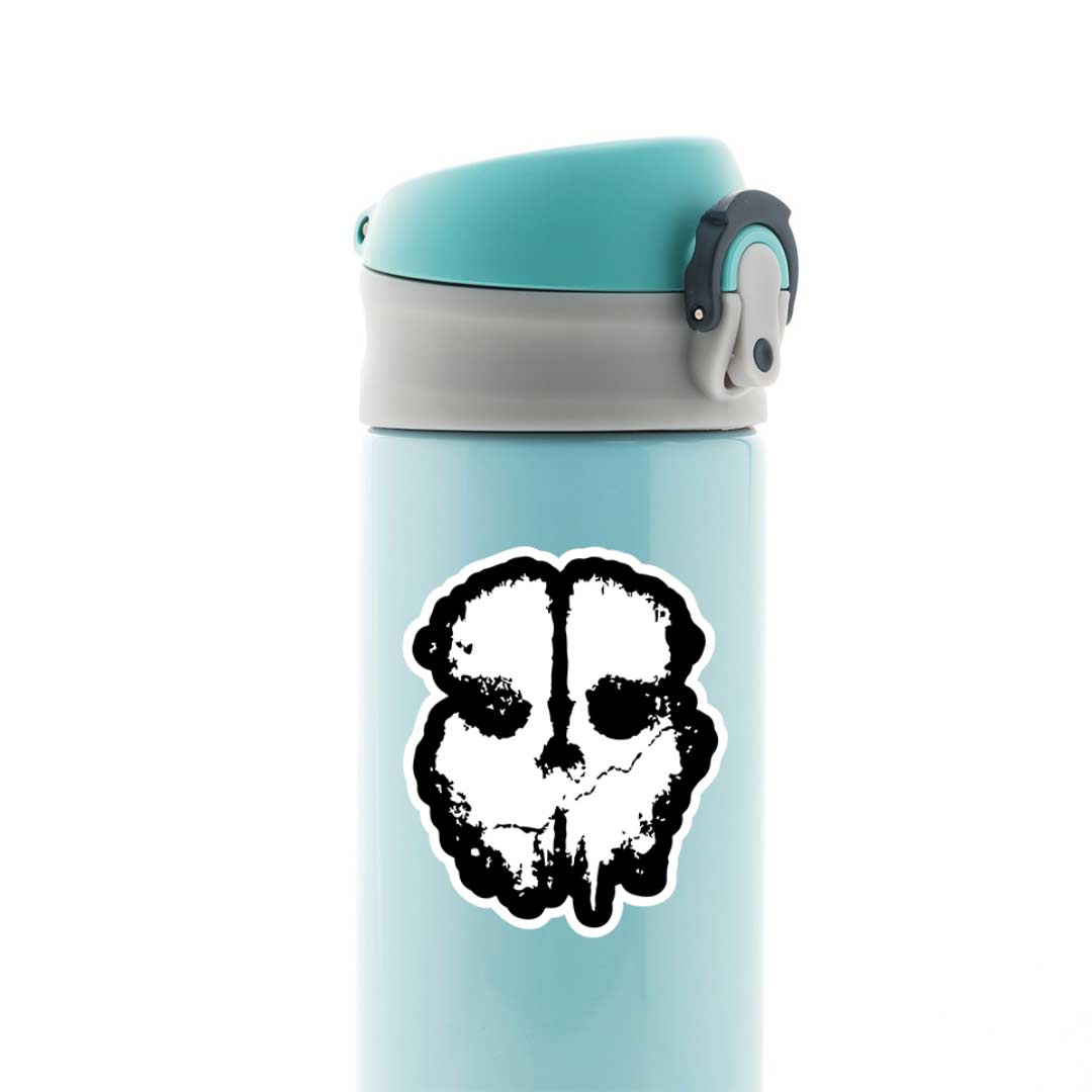 Minimalist ghost face Gaming Stickers