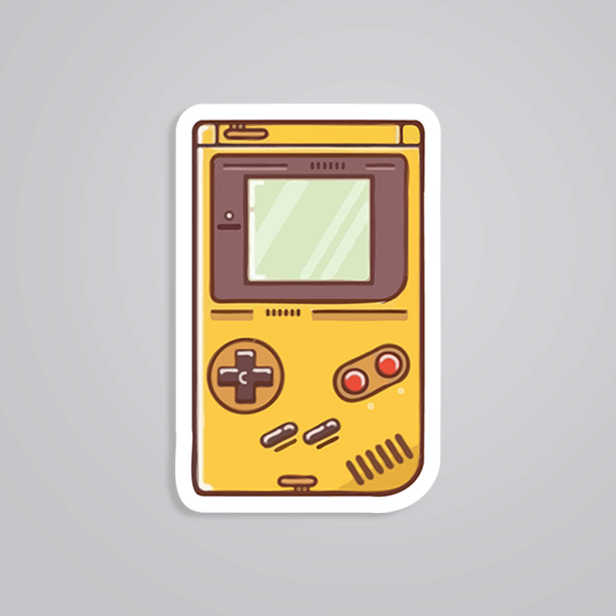 Fomo Store Stickers Gaming Yellow Game Boy