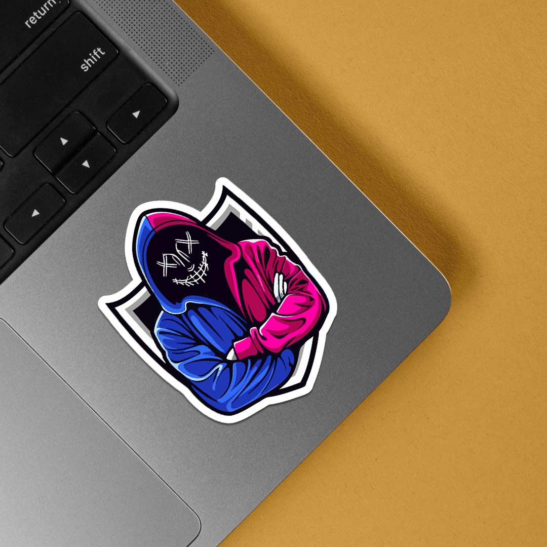 Glowing Hacker Gaming Stickers