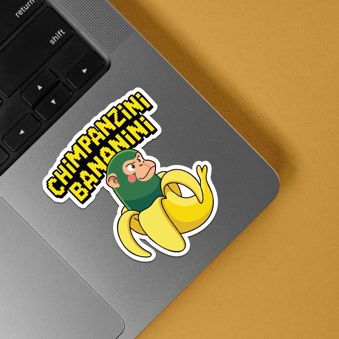 Chimpanzini Bananini Meme Stickers Stickers