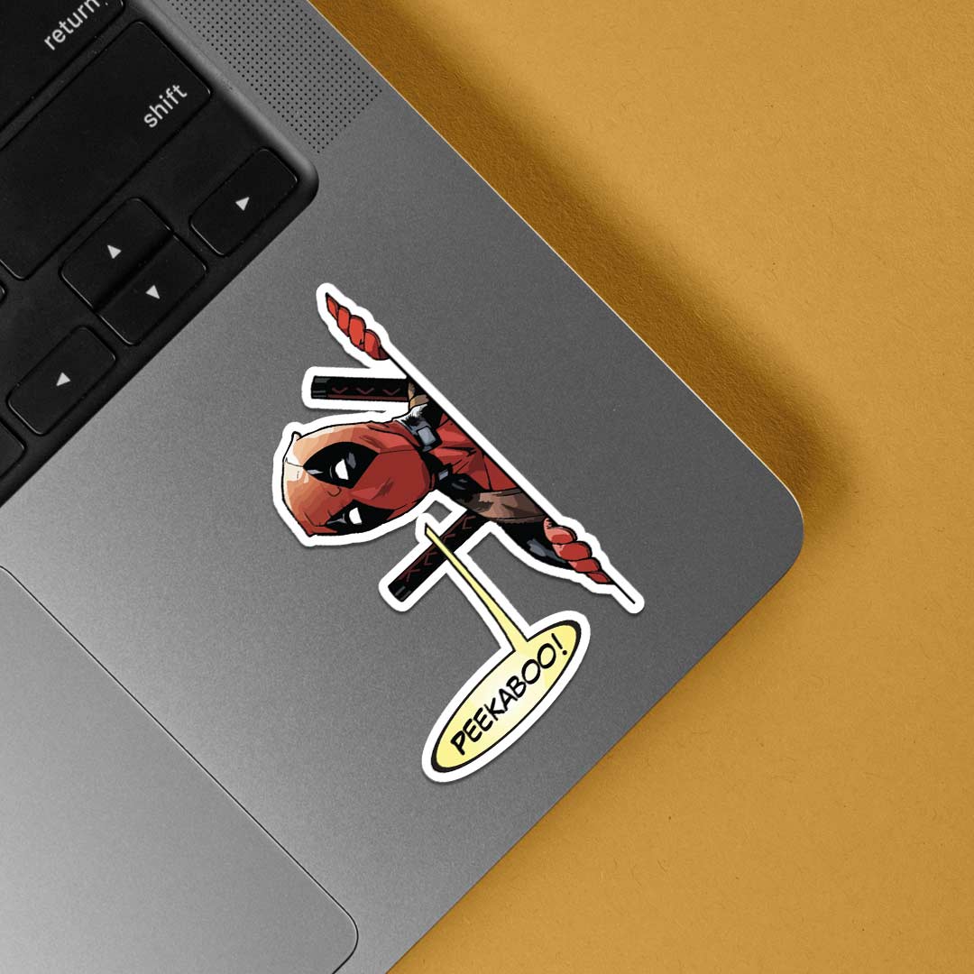 Deadpool Peekaboo Movies Stickers