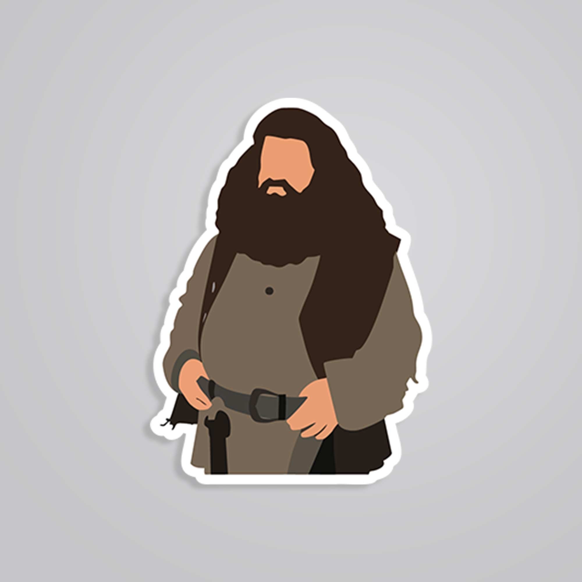 Rubeus Hagrid Minimalist Movies Stickers