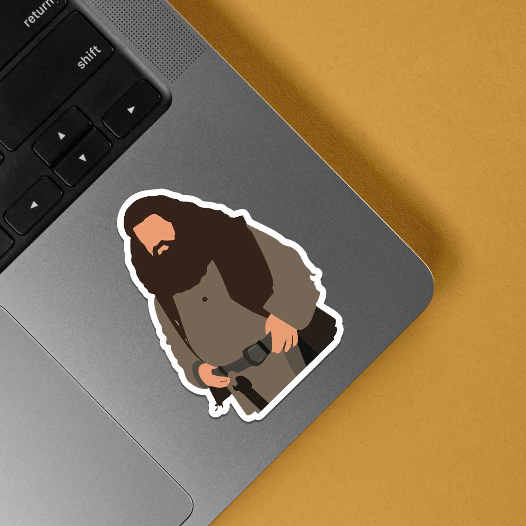 Rubeus Hagrid Minimalist Movies Stickers
