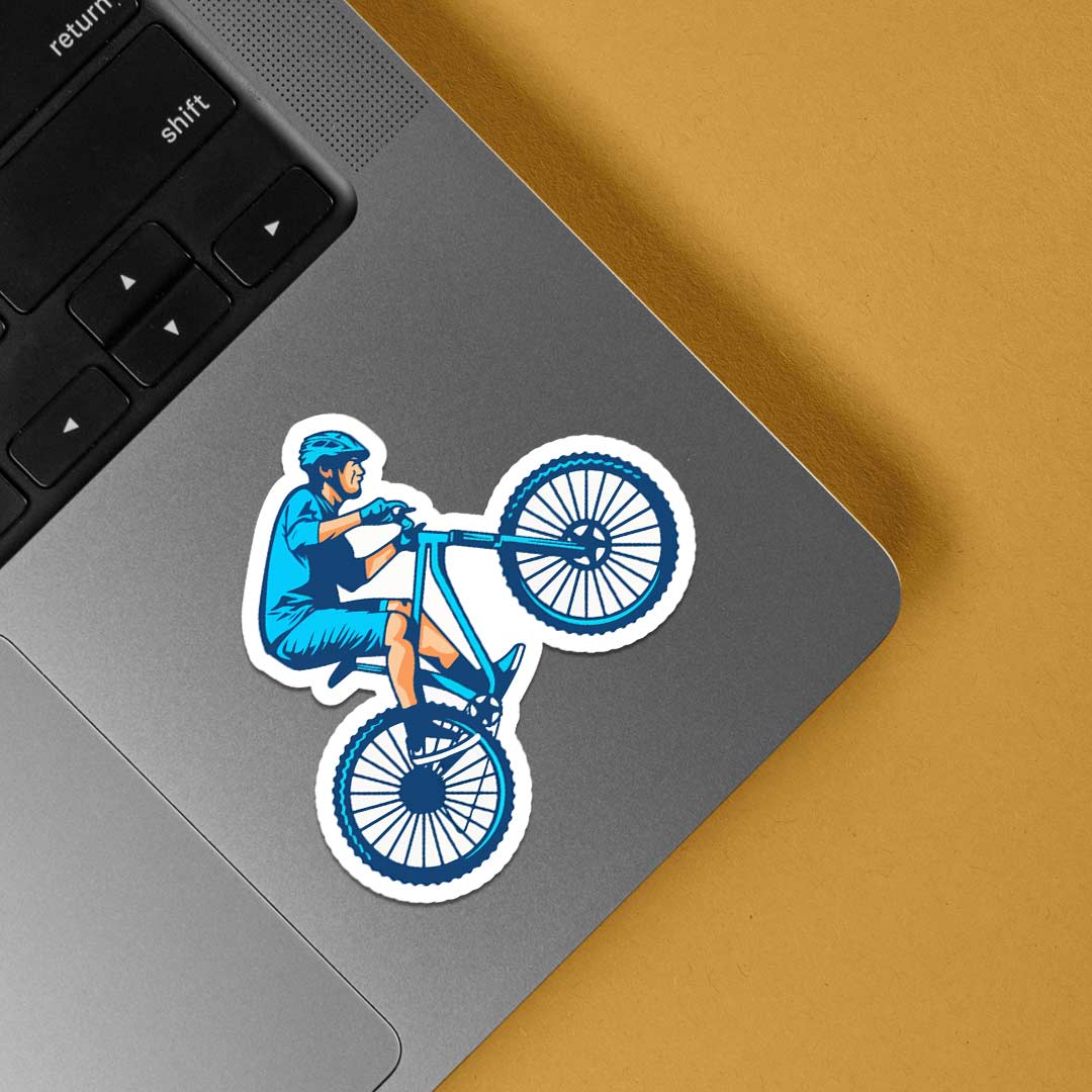 Bike Downhill Rider Sports Stickers