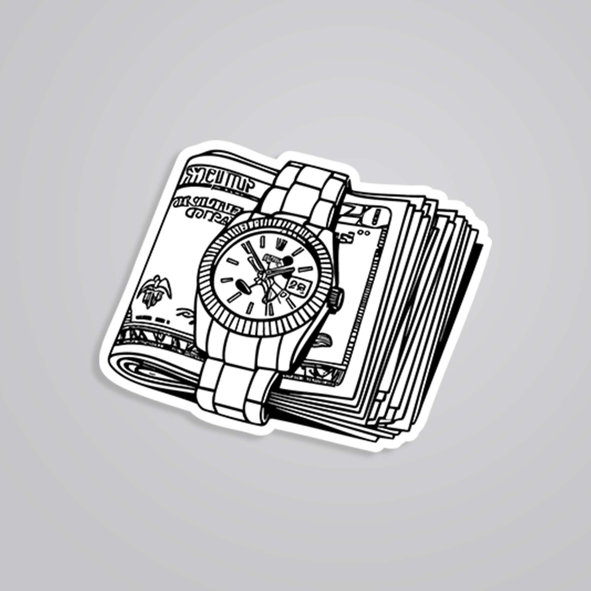 Time is Money Witty Stickers