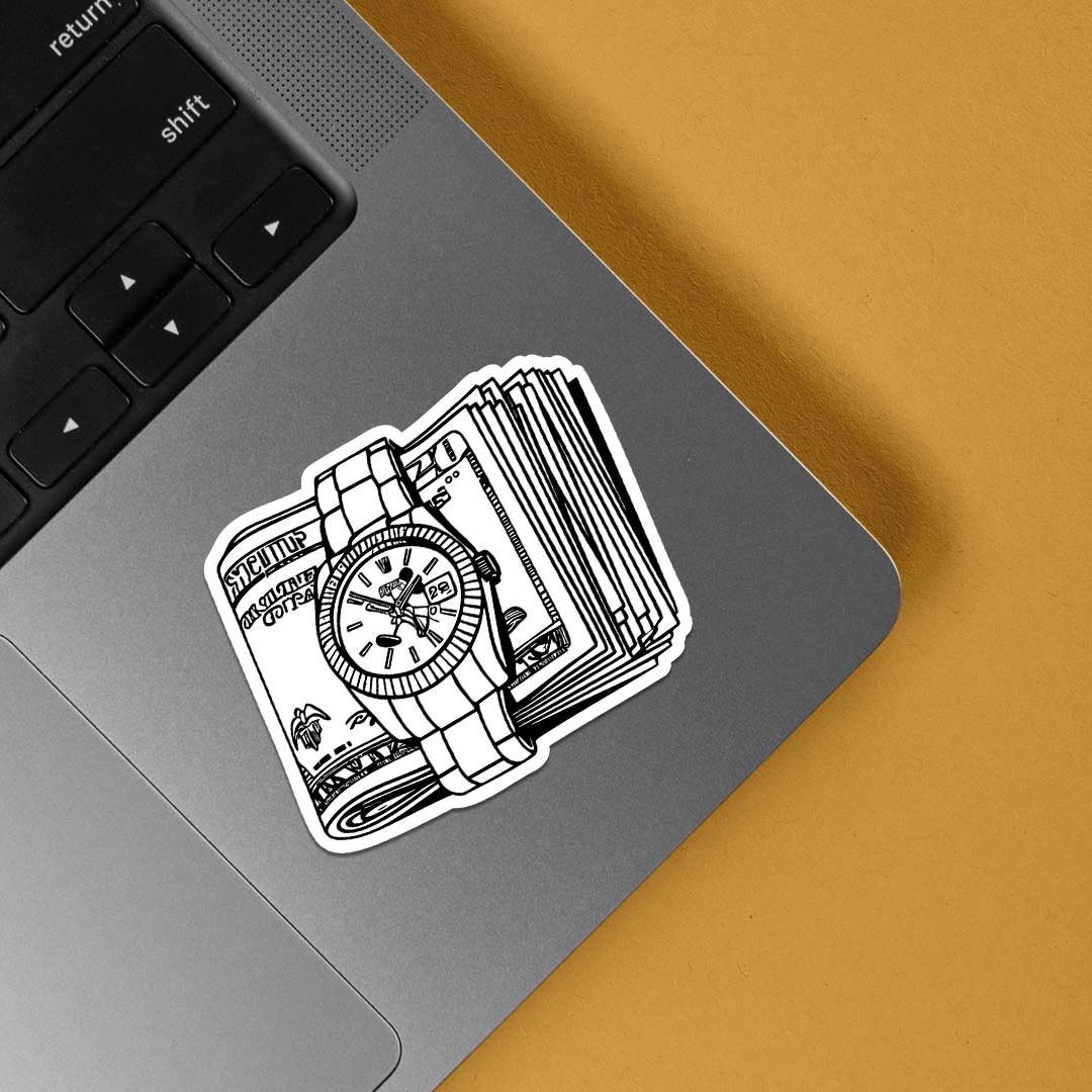 Time is Money Witty Stickers