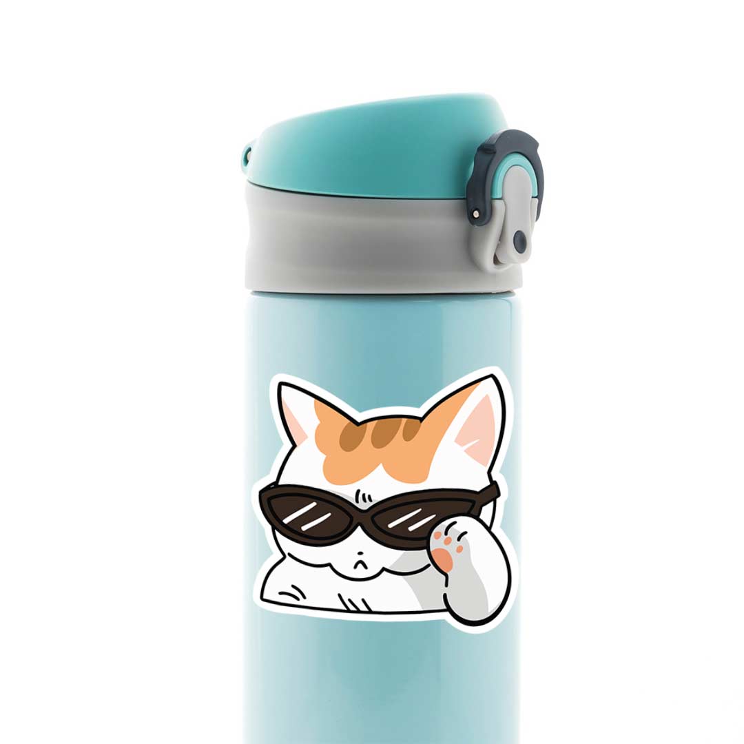 Too Cool Cat Witty Stickers