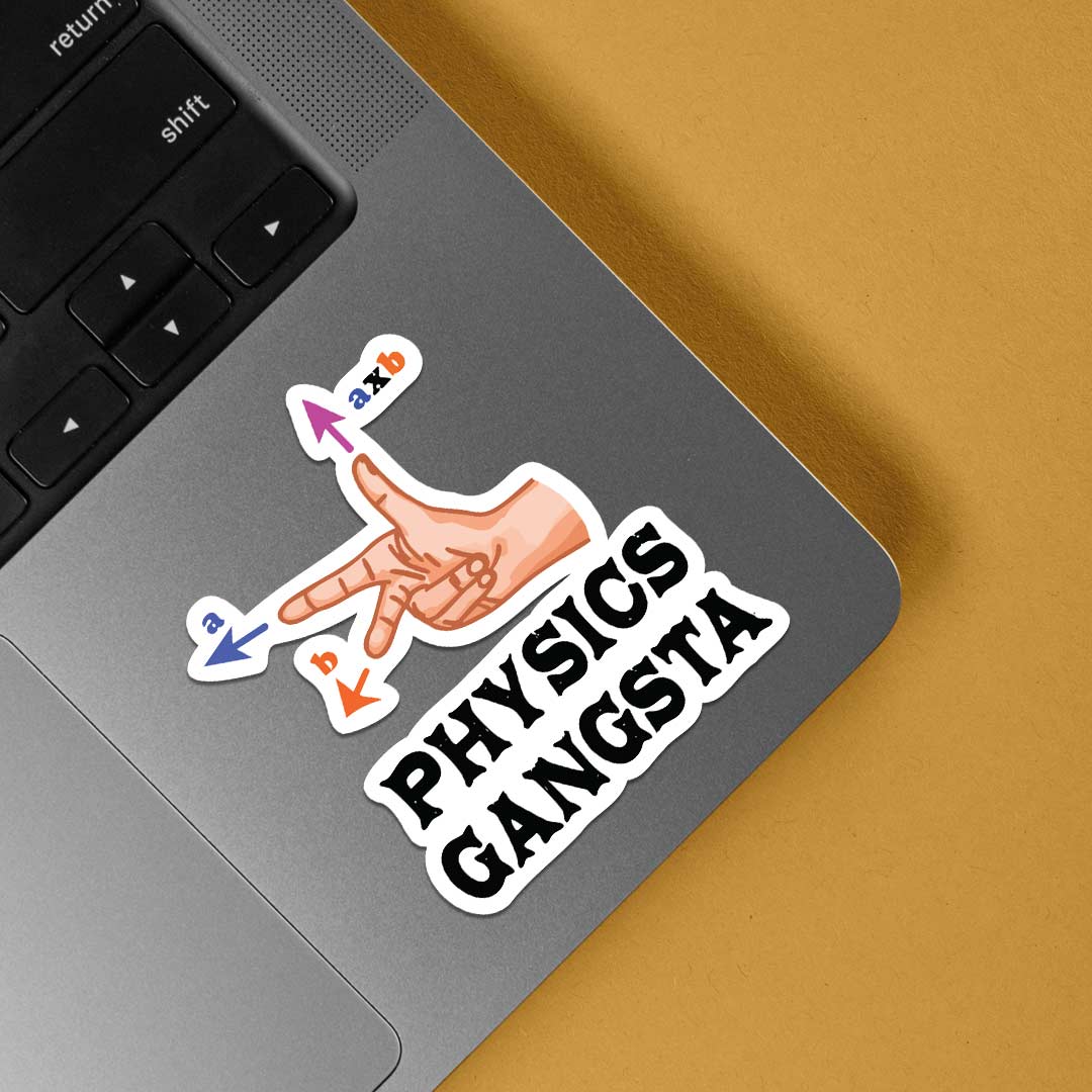 Physics Gangsta Witty Stickers