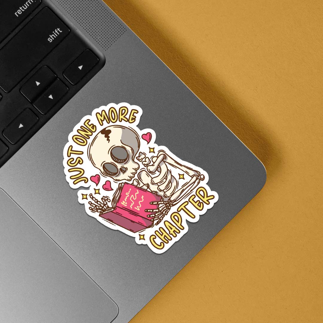 Just One More Chapter Witty Stickers