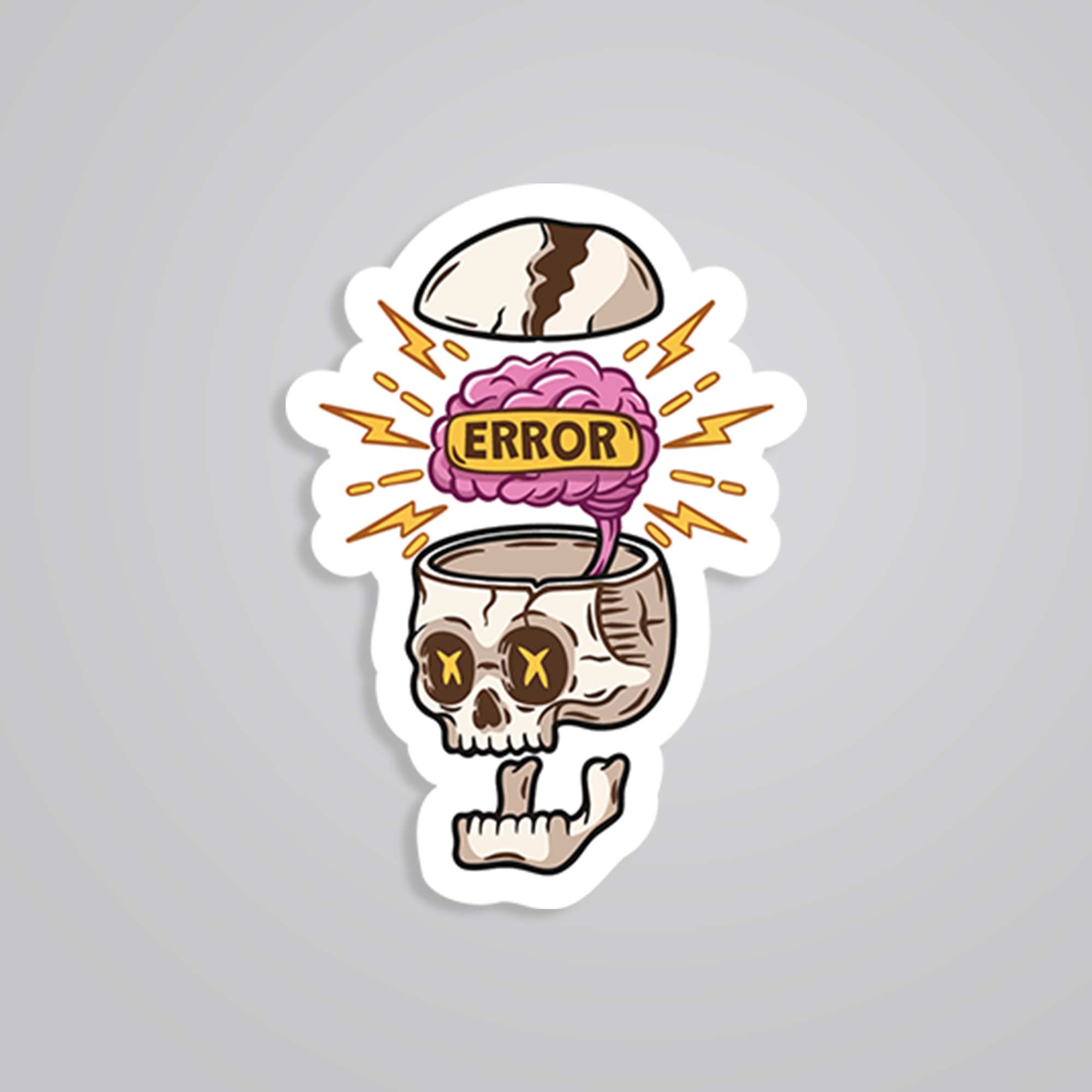 Error in brain Witty Stickers