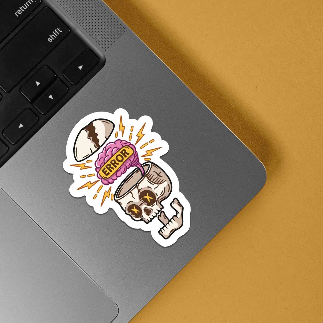 Error in brain Witty Stickers