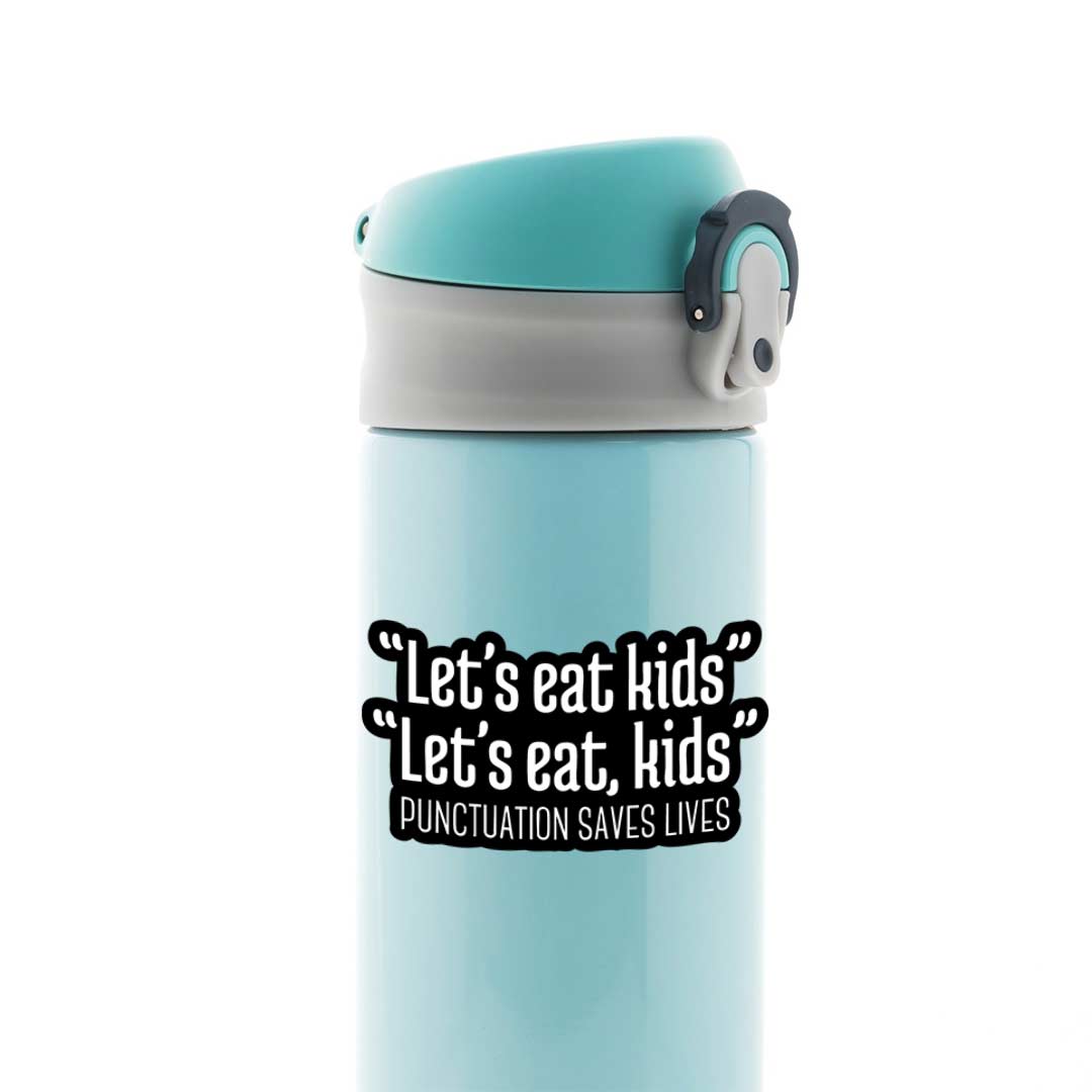 Punctuation Saves Lives Witty Stickers