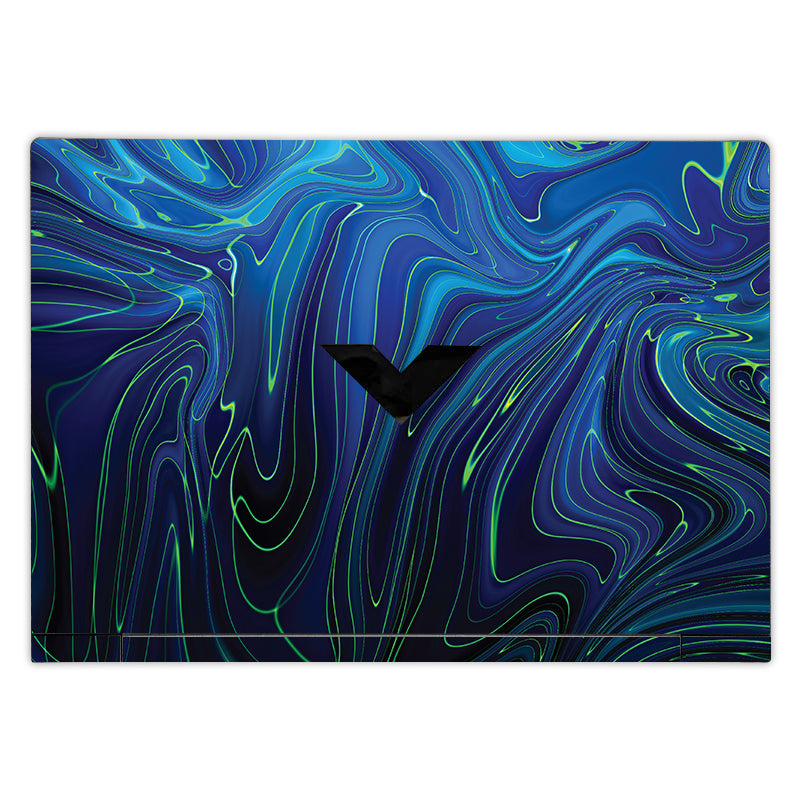 Cobalt Liquid Design HP Victus Laptop Skin