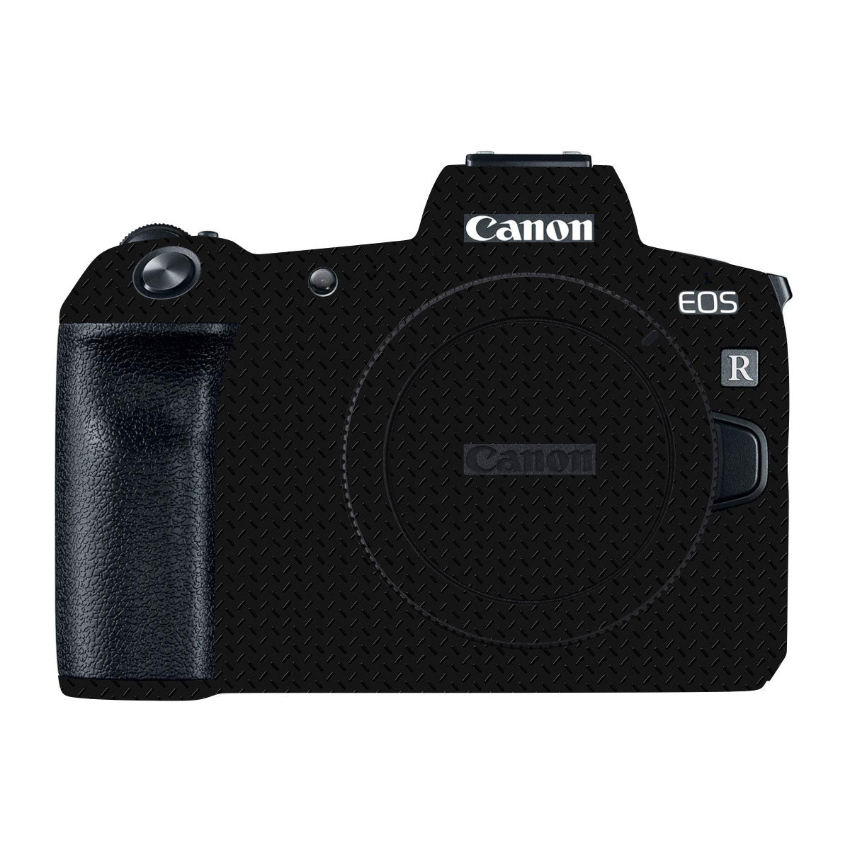 Textured Black Iron Plate Canon EOS R Camera Skin