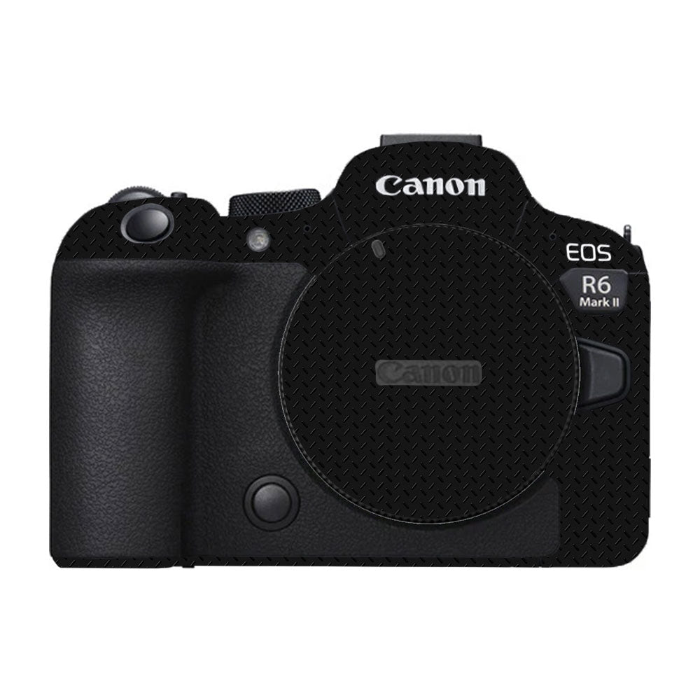 Textured Black Iron Plate Canon EOS R6 Mark I Camera Skin