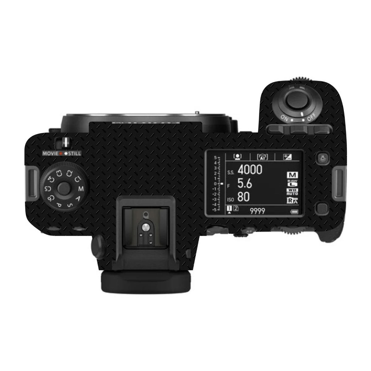 Textured Black Iron Plate FujiFilm GFX 100S II Camera Skin