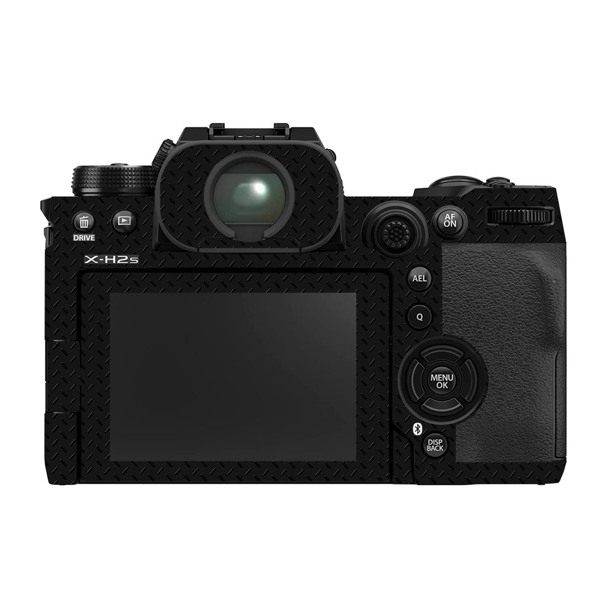 Textured Black Iron Plate Fujifilm X-H2S Camera Skin