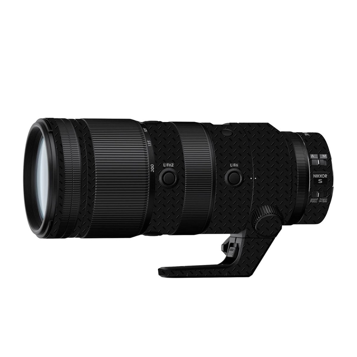 Textured Black Iron Plate Nikon Nikkor Z DX 50-250mm F/4.5-6.3 VR Camera Lens Skin