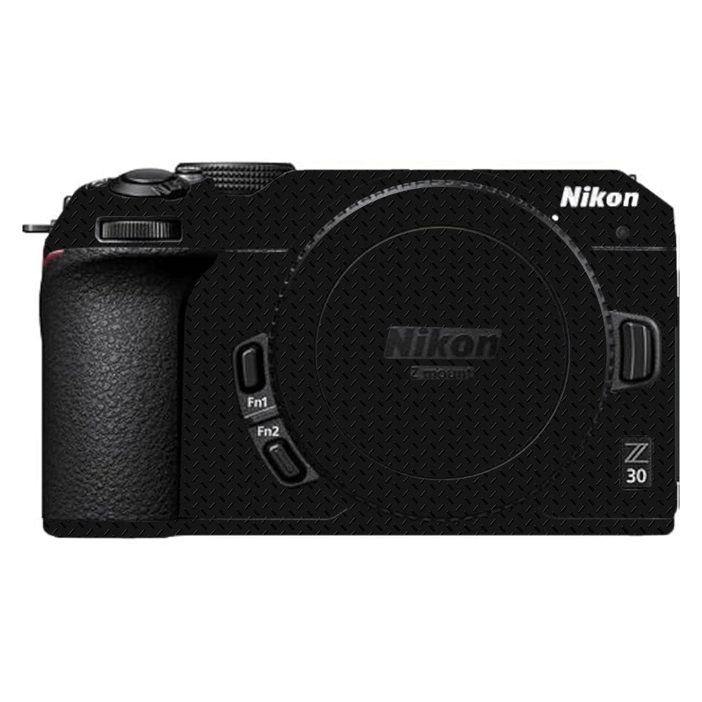 Textured Black Iron Plate Nikon Z30 Camera Skin