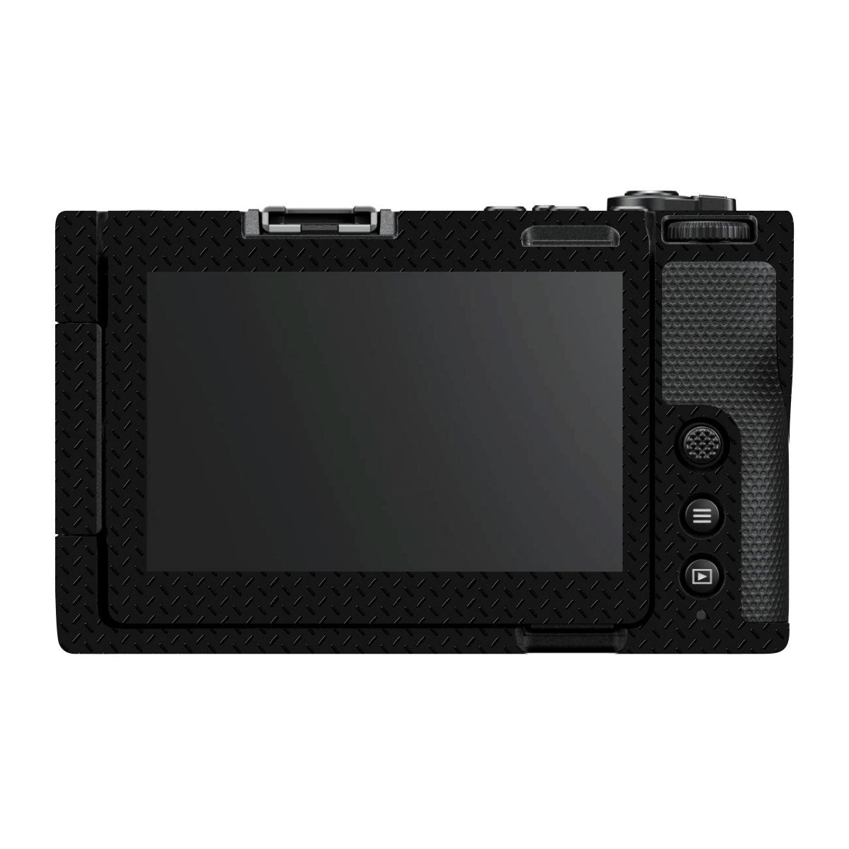 Textured Black Iron Plate Nikon ZR Camera Skin