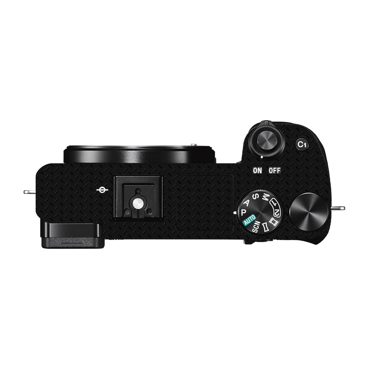 Textured Black Iron Plate Sony A6300 Camera Skins