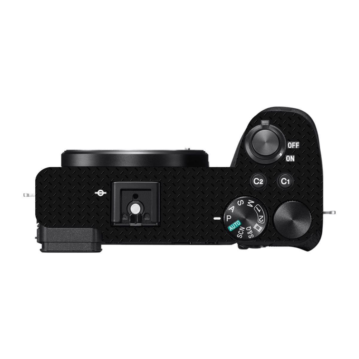 Textured Black Iron Plate Sony A6700 Camera Skin