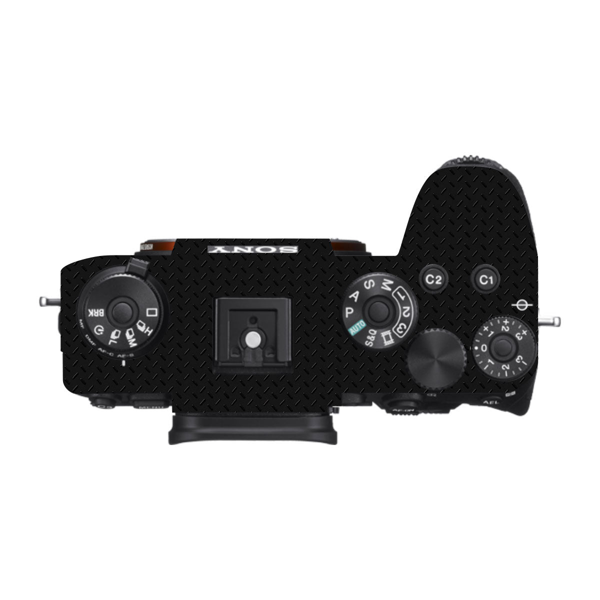 Textured Black Iron Plate Sony A9 Camera Skins