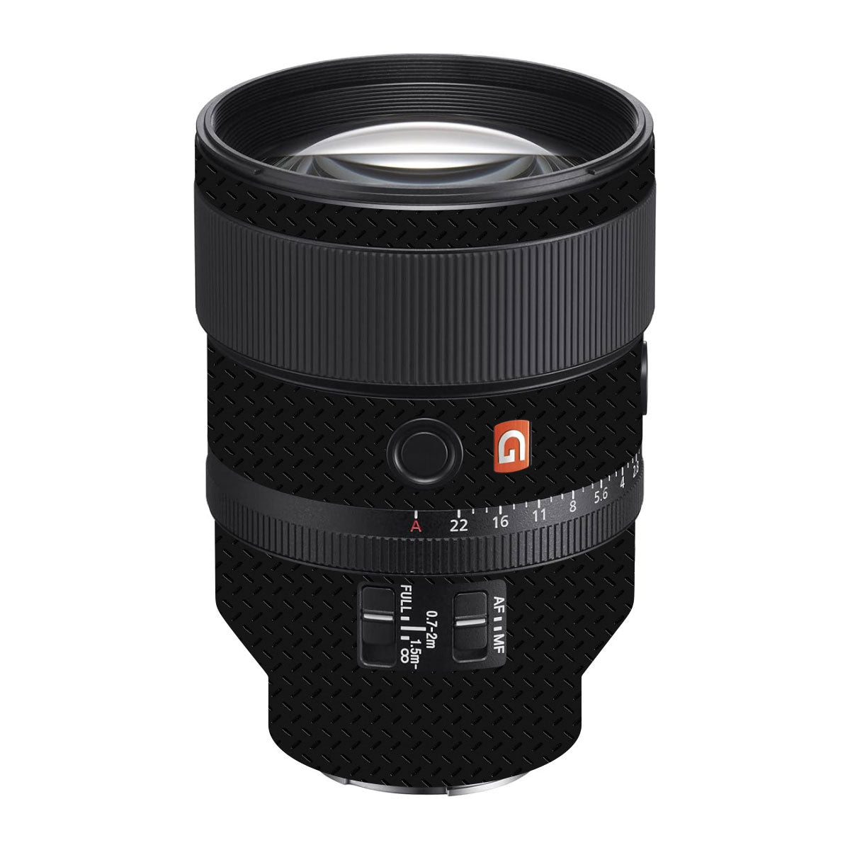 Textured Black Iron Plate Sony FE 135mm F/1.8 GM Camera Lens Skin
