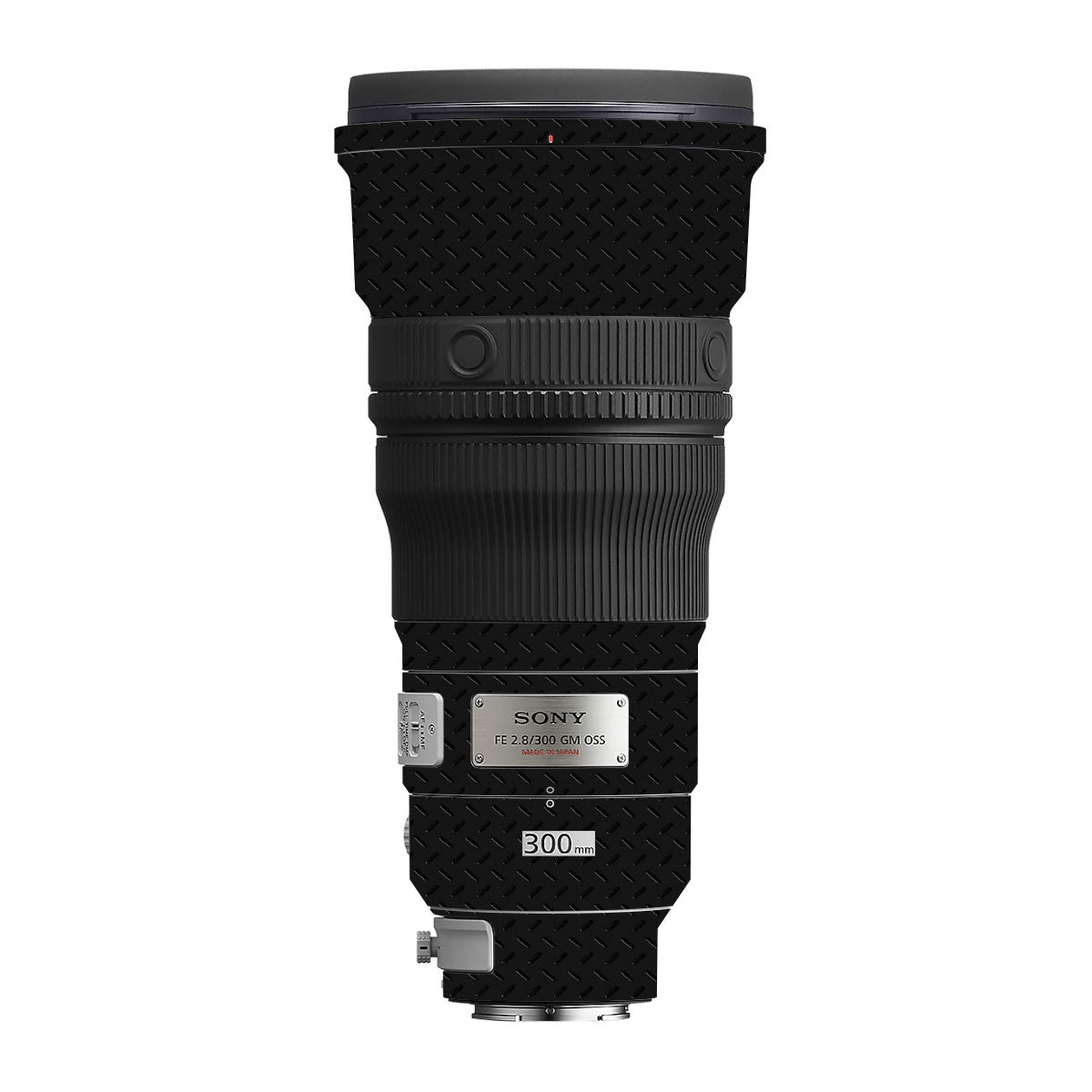 Textured Black Iron Plate Sony FE 300mm F/2.8 GM OSS Camera Lens Skin