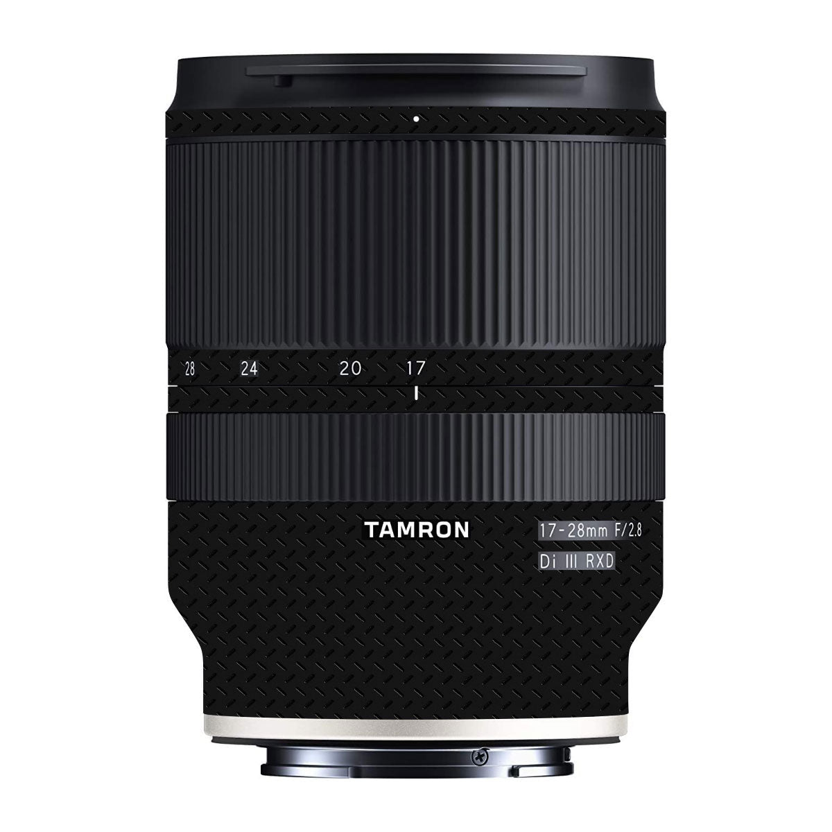 Textured Black Iron Plate Tamron 17-28mm F/2.8 Camera Lens Skin