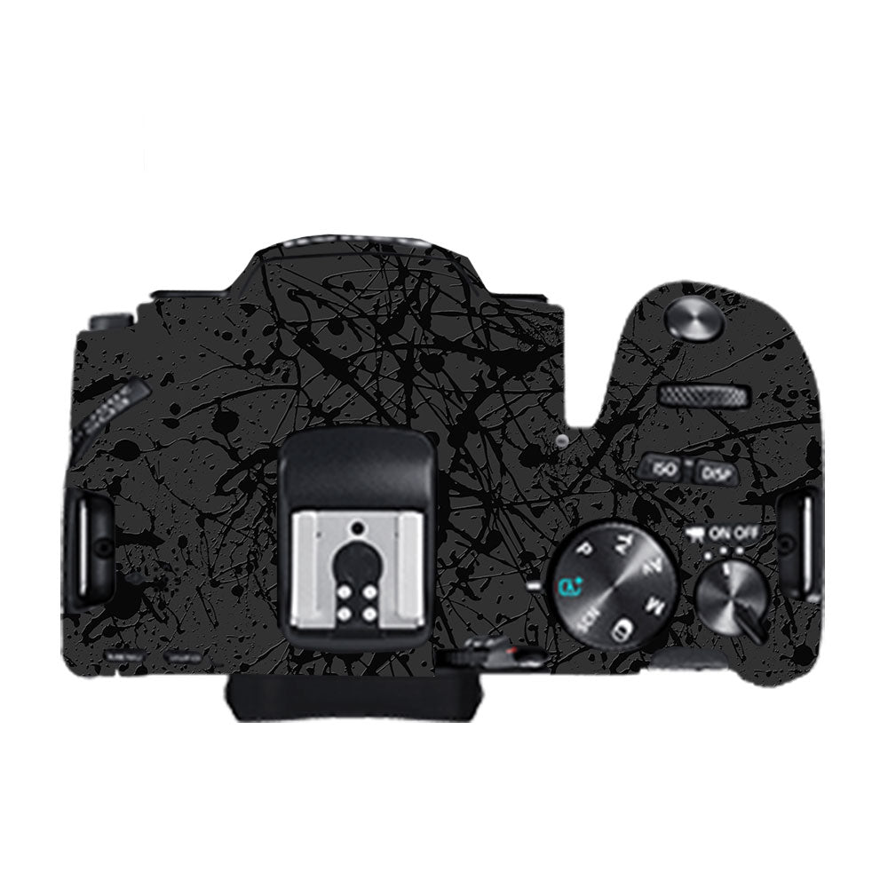Textured Black Splash Canon EOS 200D II Camera Skin