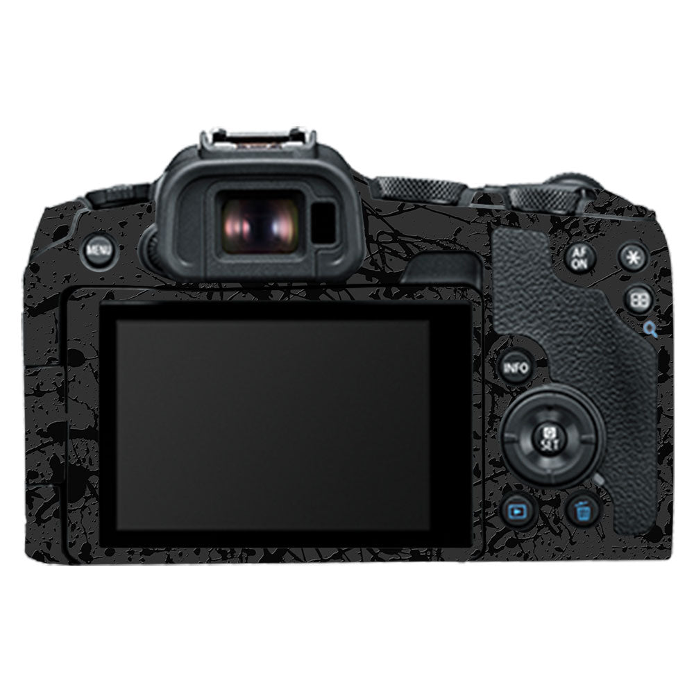 Textured Black Splash Canon EOS R8 Camera Skin