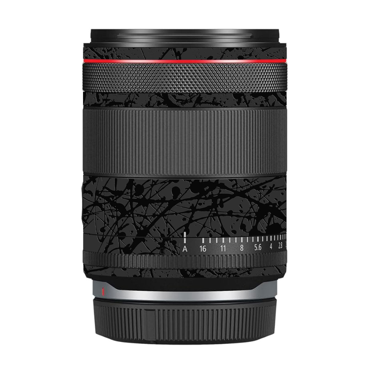 Textured Black Splash Canon RF 35mm F/1.4 VCM Camera Lens Skin