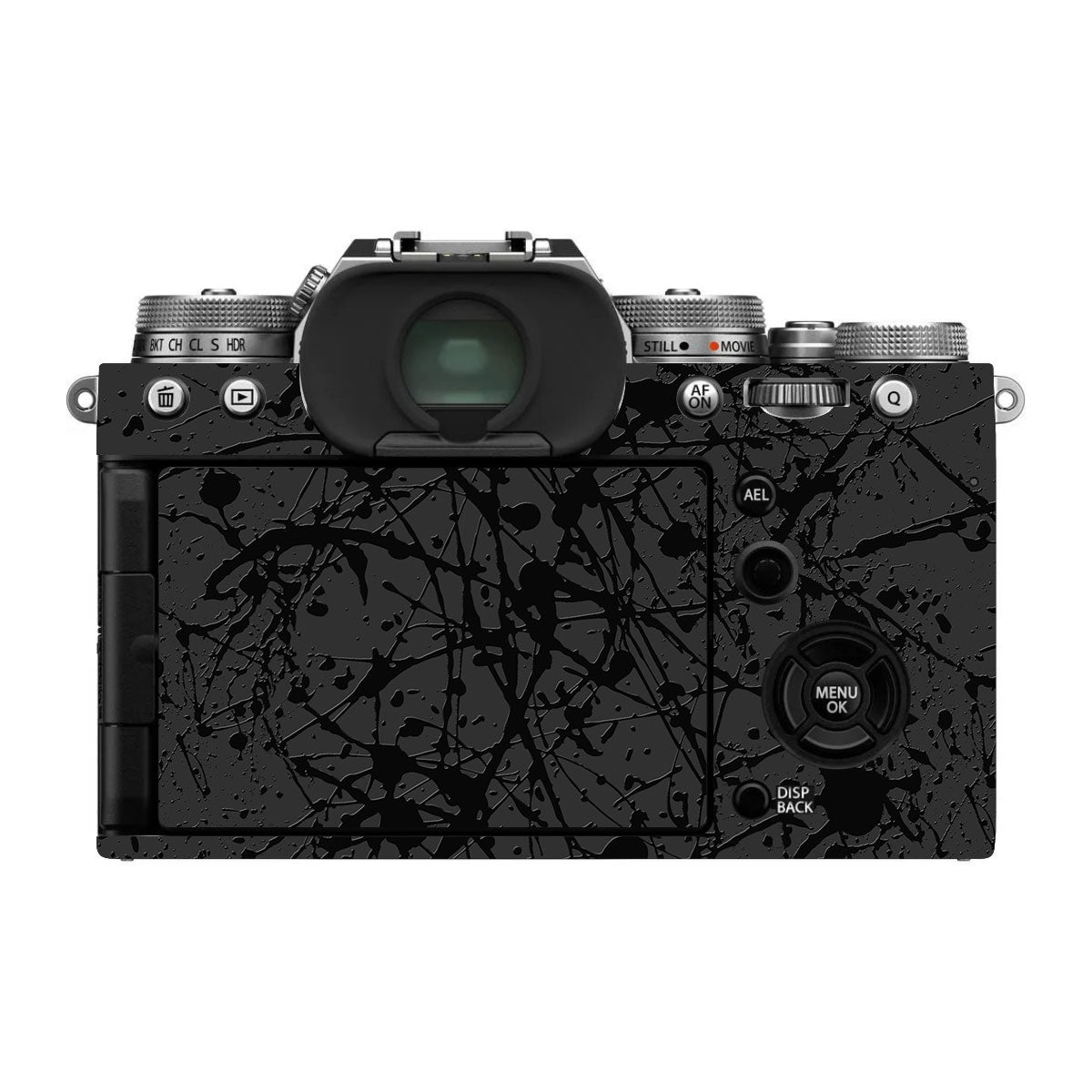 Textured Black Splash FujiFilm X-T4 Camera Skin