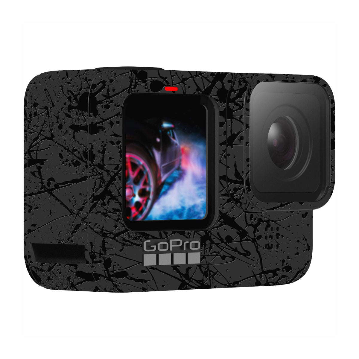 Textured Black Splash GoPro Hero 10 Camera Skin