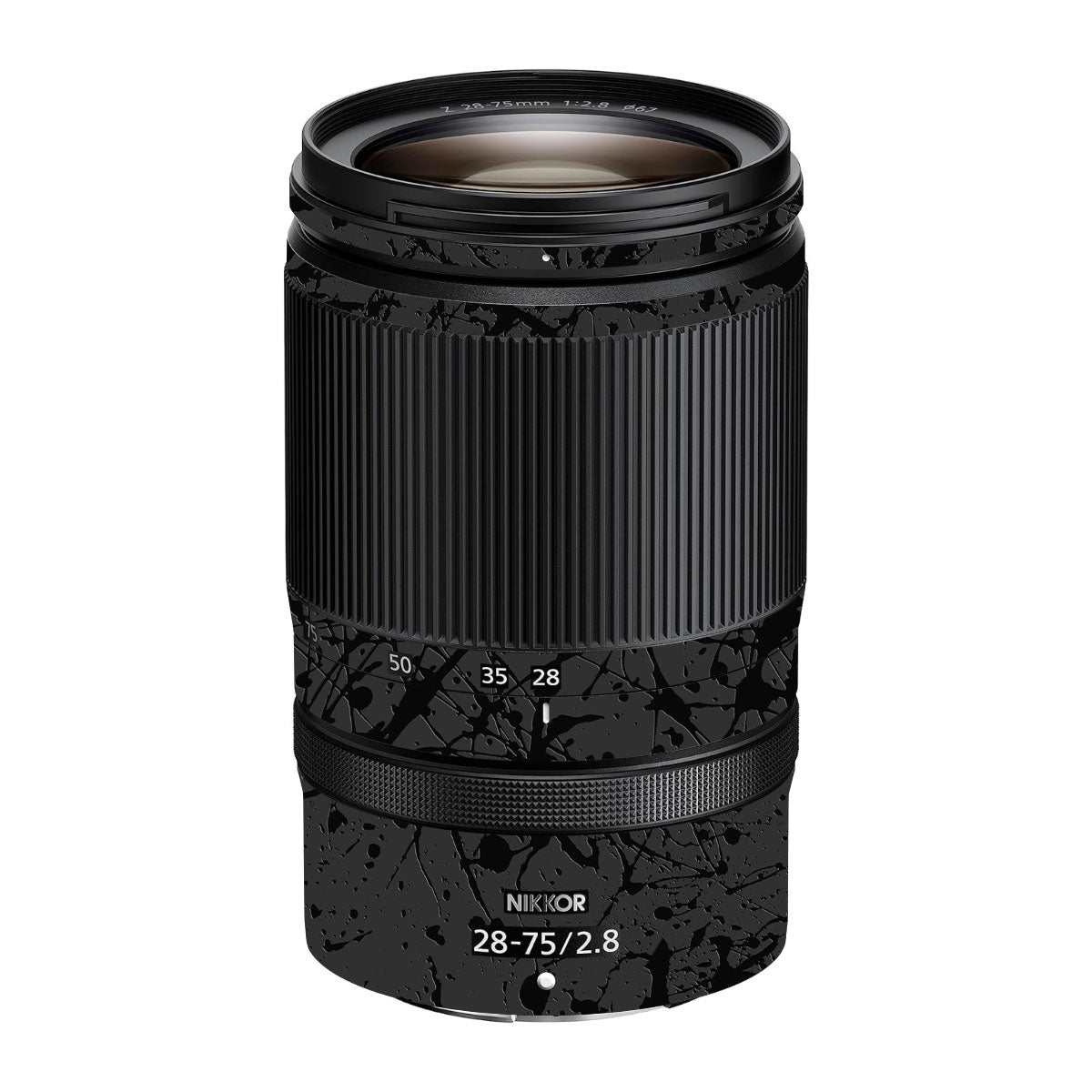 Textured Black Splash Nikon Nikkor Z 28-75mm F/2.8 Camera Lens Skin